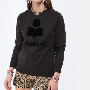 MARANT ÉTOILE Sweatshirt Milly Coton Noir Délavé 11