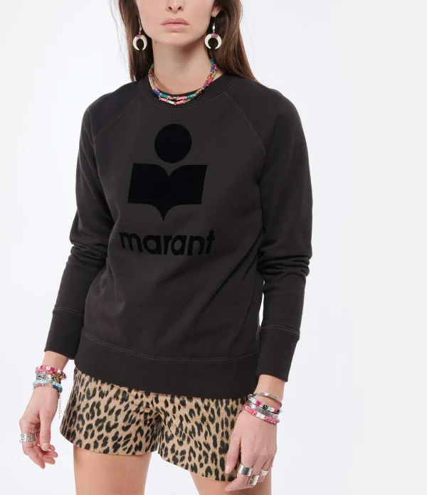 MARANT ÉTOILE Sweatshirt Milly Coton Noir Délavé 4