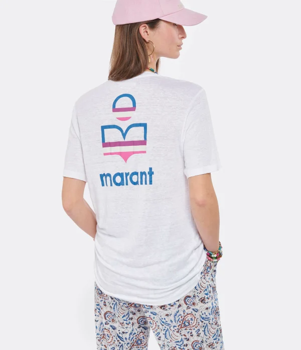 MARANT ÉTOILE Tee-shirt Zewel Lin Blanc 4