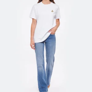 MARANT ÉTOILE Tee-shirt Zewel Coton Organique Blanc Kaki 15