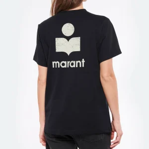 MARANT ÉTOILE Tee-shirt Zewel Coton Organique Noir Écru 11