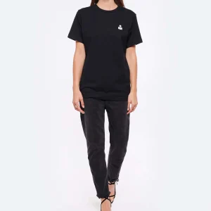 MARANT ÉTOILE Tee-shirt Zewel Coton Organique Noir Écru 13