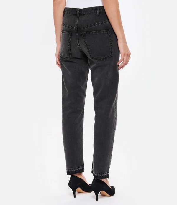 MARANT ÉTOILE Jean Belden Coton Noir Délavé 6