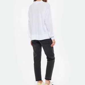 MARANT ÉTOILE Tee-shirt Klowia Lin Blanc Argenté 16