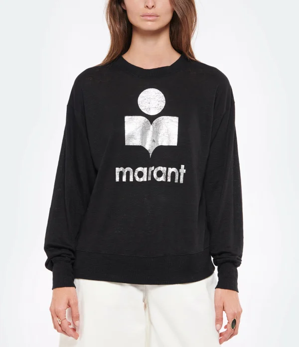 MARANT ÉTOILE Tee-shirt Klowia Lin Noir 4