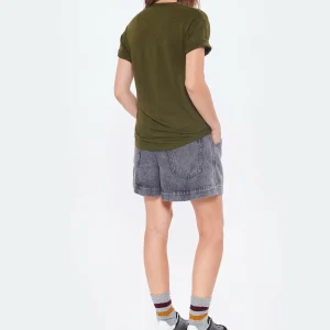 MARANT ÉTOILE Tee-shirt Koldi Lin Kaki Doré 15