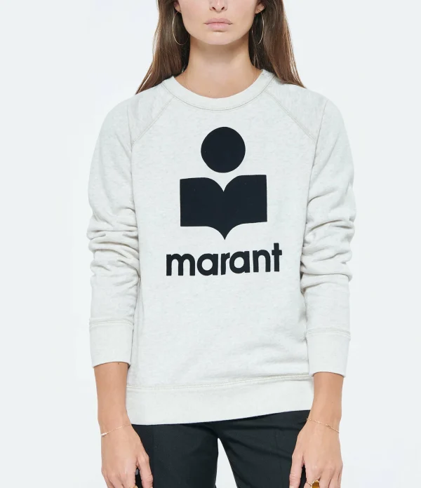 MARANT ÉTOILE Sweatshirt Milly Coton Écru 4