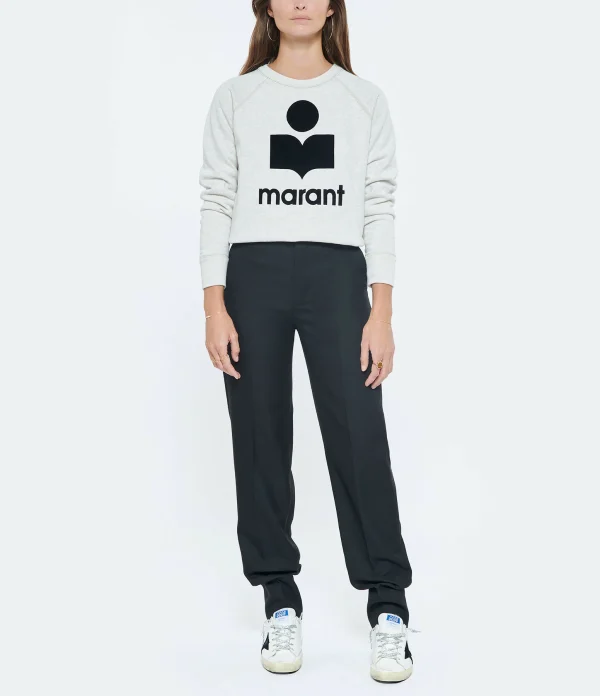 MARANT ÉTOILE Sweatshirt Milly Coton Écru 5