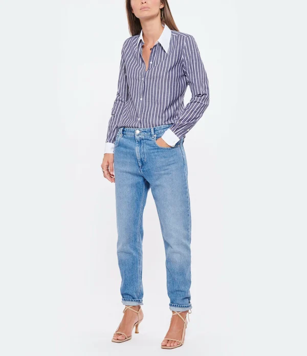 MARANT ÉTOILE Jean Neasr Coton Bleu Clair 8