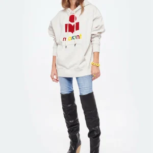 MARANT ÉTOILE Sweatshirt Mansel Coton Écru, Capsule Color Playground 13