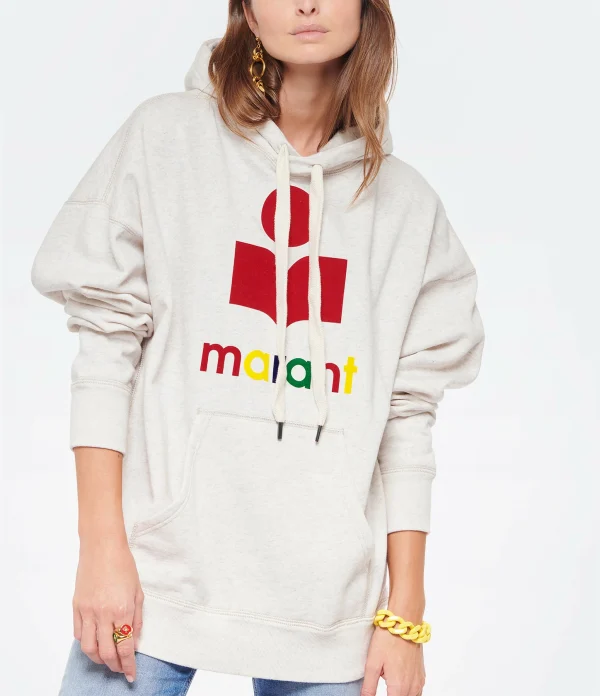 MARANT ÉTOILE Sweatshirt Mansel Coton Écru, Capsule Color Playground 4