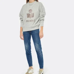 MARANT ÉTOILE Sweatshirt Moby Coton Gris 12