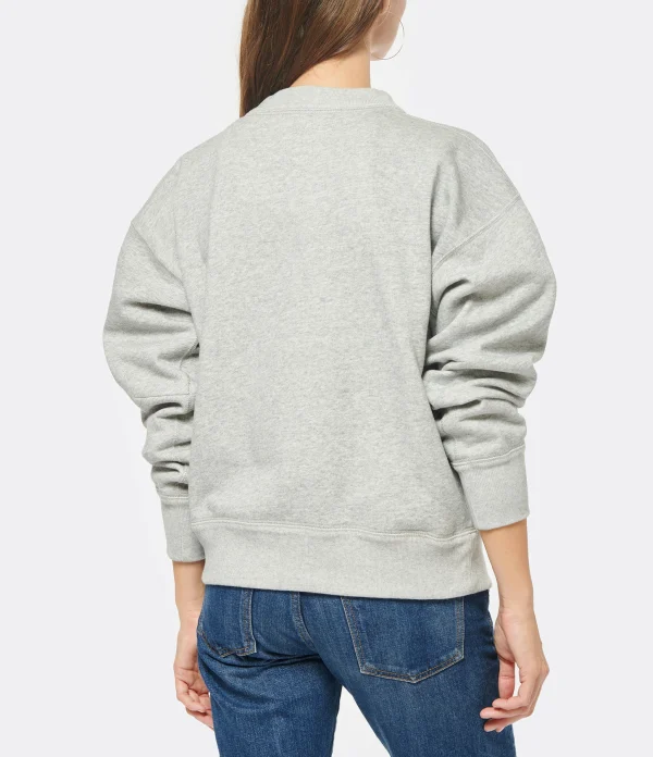 MARANT ÉTOILE Sweatshirt Moby Coton Gris 6