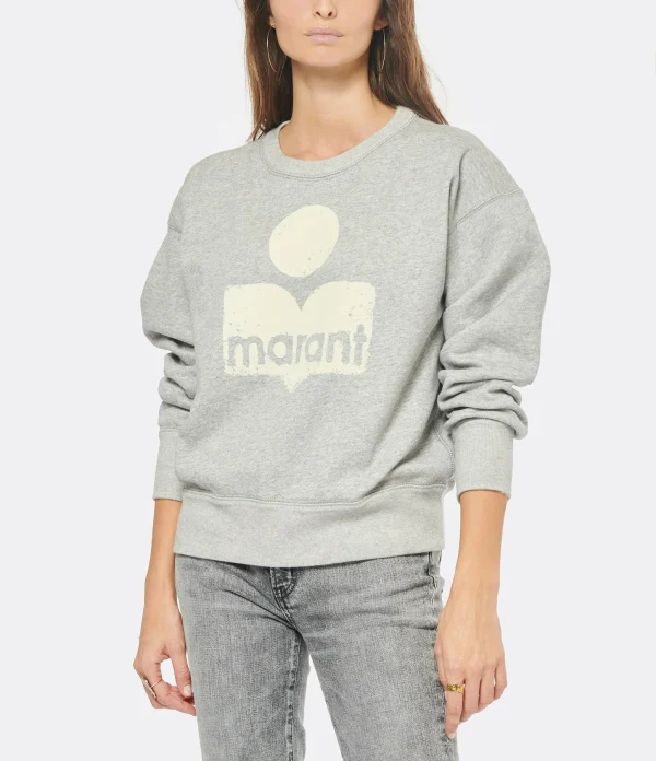 MARANT ÉTOILE Sweatshirt Mobyli Coton Gris 4