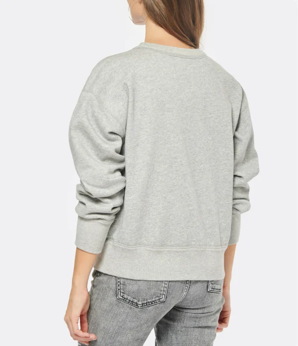 MARANT ÉTOILE Sweatshirt Mobyli Coton Gris 6