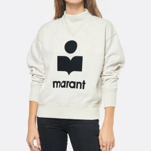 MARANT ÉTOILE Sweatshirt Moby Coton Écru 13