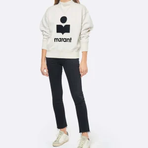 MARANT ÉTOILE Sweatshirt Moby Coton Écru 11