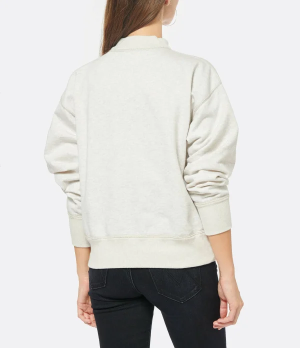 MARANT ÉTOILE Sweatshirt Moby Coton Écru 6