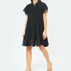 MARANT ÉTOILE Robe Lanikaye Coton Noir 11