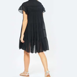 MARANT ÉTOILE Robe Lanikaye Coton Noir 13