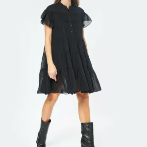 MARANT ÉTOILE Robe Lanikaye Coton Noir 15