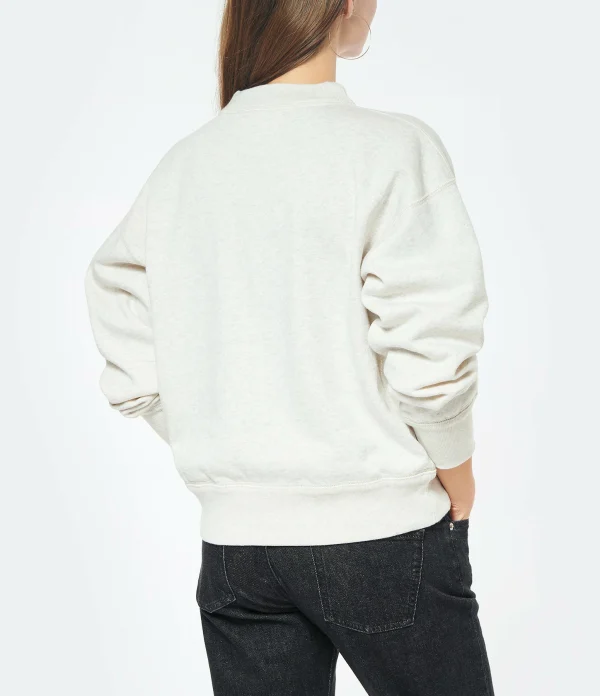 MARANT ÉTOILE Sweatshirt Moby Coton Écru 6