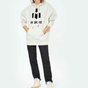 MARANT ÉTOILE Sweatshirt Mansel Coton Écru 14