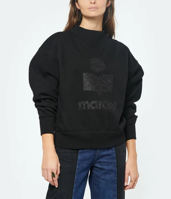 MARANT ÉTOILE Sweatshirt Moby Coton Noir 4