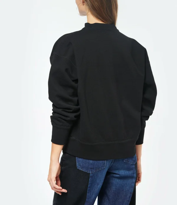 MARANT ÉTOILE Sweatshirt Moby Coton Noir 6