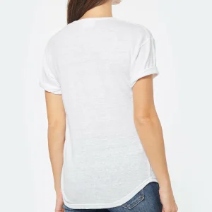 MARANT ÉTOILE Tee-shirt Koldi Lin Rose Blanc 15