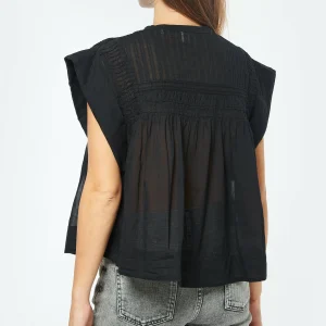 MARANT ÉTOILE Top Leaza Coton Noir 11