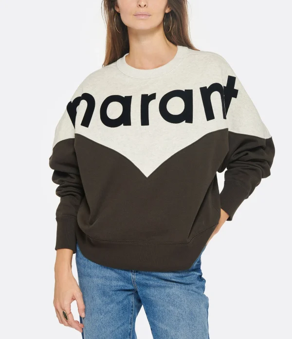 MARANT ÉTOILE Sweatshirt Houston Coton Noir Délavé 4