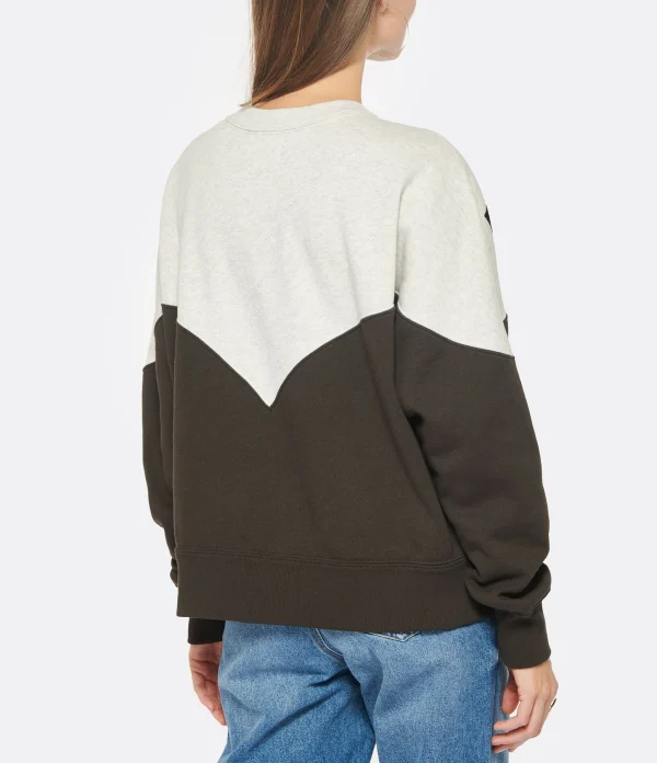 MARANT ÉTOILE Sweatshirt Houston Coton Noir Délavé 5