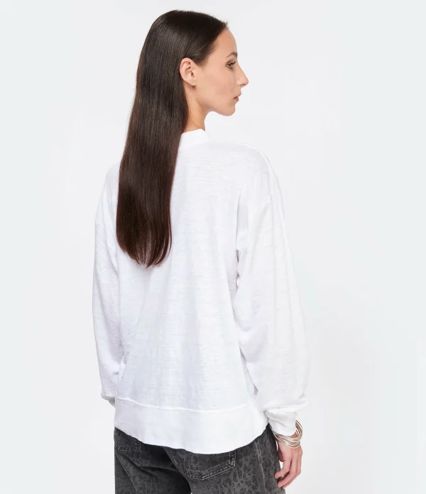 MARANT ÉTOILE Tee-shirt Klowia Lin Blanc 6