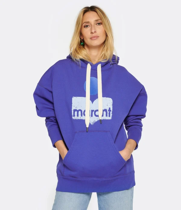 MARANT ÉTOILE Sweatshirt Mansel Coton Bleu Électrique 4