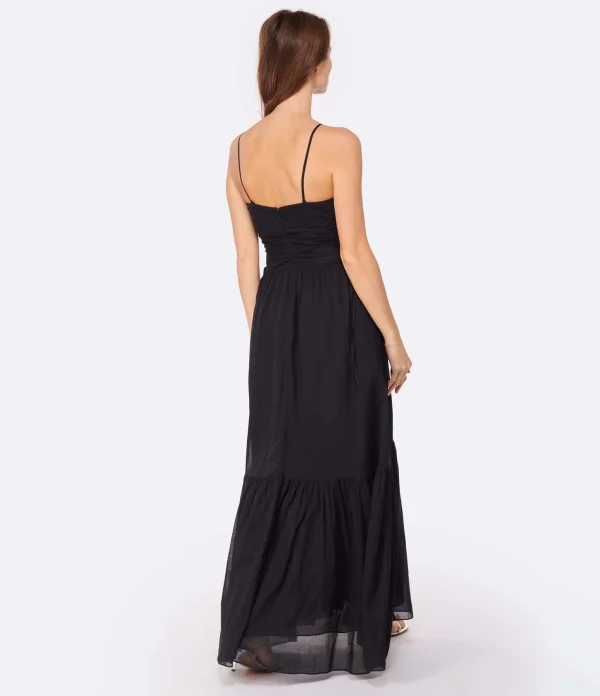 MARANT ÉTOILE Robe Longue Giana Coton Noir 5