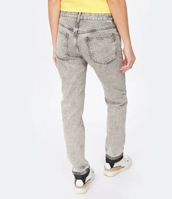 MARANT ÉTOILE Jean Sulanoa Coton Gris Clair 6