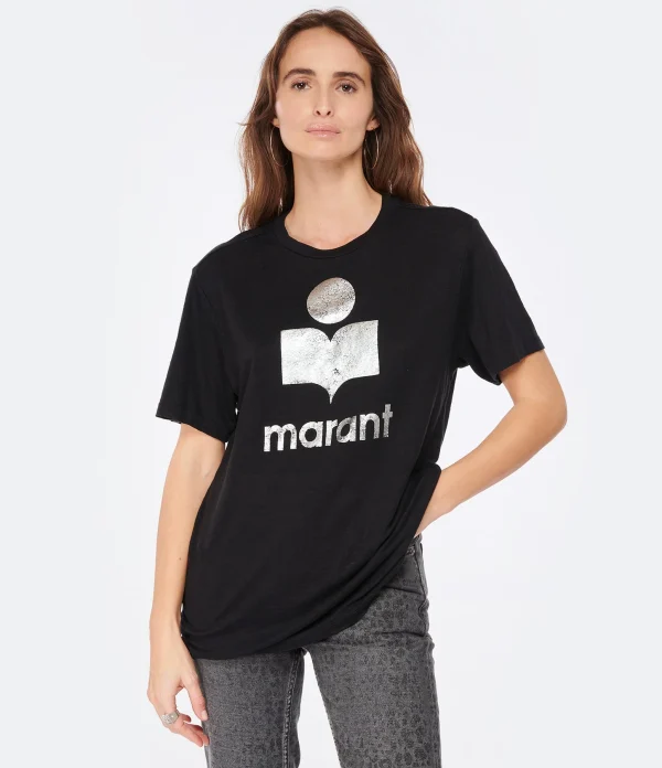 MARANT ÉTOILE Tee-shirt Zewel Lin Noir 4