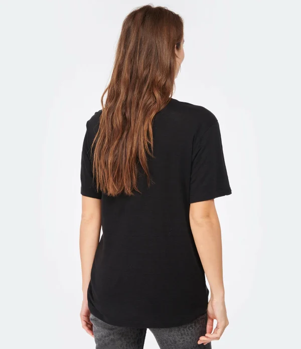 MARANT ÉTOILE Tee-shirt Zewel Lin Noir 6