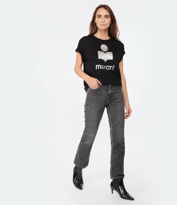 MARANT ÉTOILE Tee-shirt Zewel Lin Noir 5