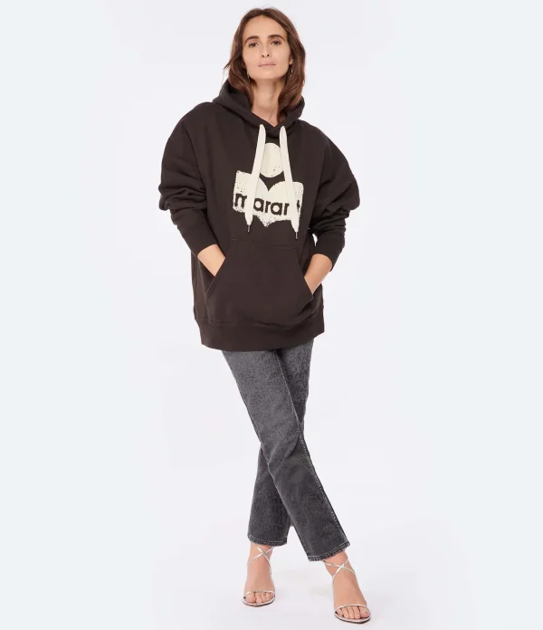 MARANT ÉTOILE Sweatshirt Mansel Coton Noir Délavé 5