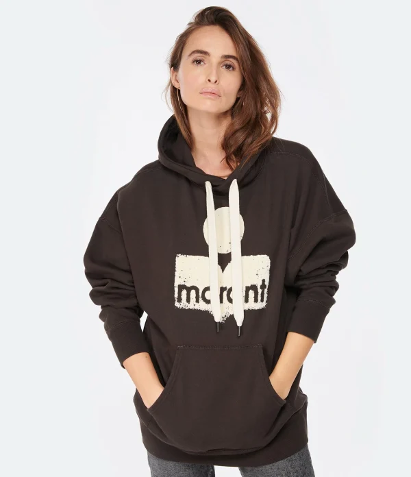 MARANT ÉTOILE Sweatshirt Mansel Coton Noir Délavé 4