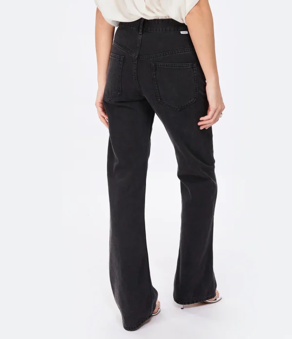 MARANT ÉTOILE Jean Belvira Coton Noir Délavé 5