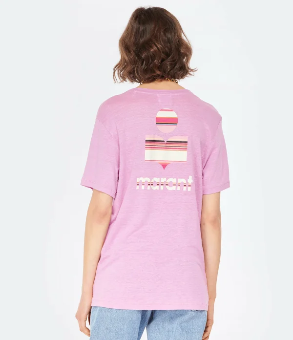 MARANT ÉTOILE Tee-shirt Zewel Lin Lilas 6