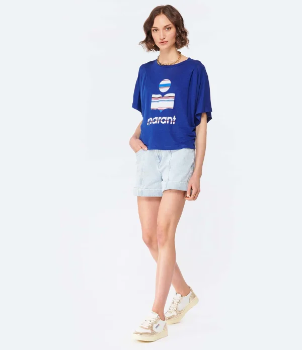 MARANT ÉTOILE Tee-shirt Kyanza Lin Indigo 6