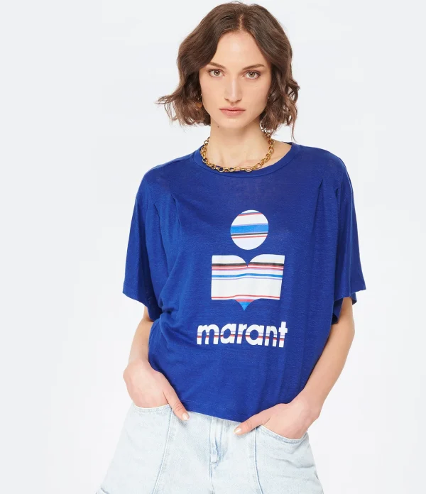 MARANT ÉTOILE Tee-shirt Kyanza Lin Indigo 4