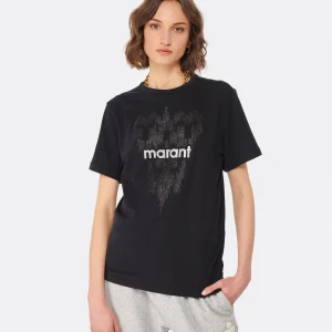 MARANT ÉTOILE Tee-shirt Zewel Coton Noir 11