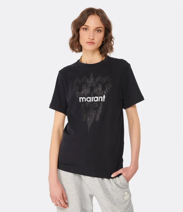 MARANT ÉTOILE Tee-shirt Zewel Coton Noir 4