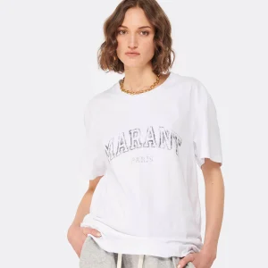 MARANT ÉTOILE Tee-shirt Honore Coton Blanc 11