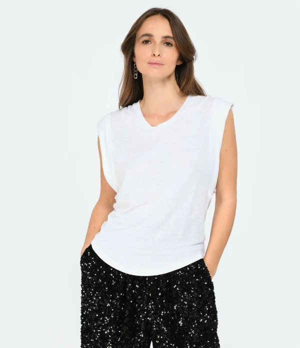 MARANT ÉTOILE Tee-shirt Kotty Lin Blanc 4